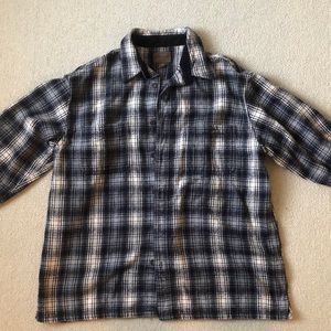 Men’s large flannel shirt jacket
